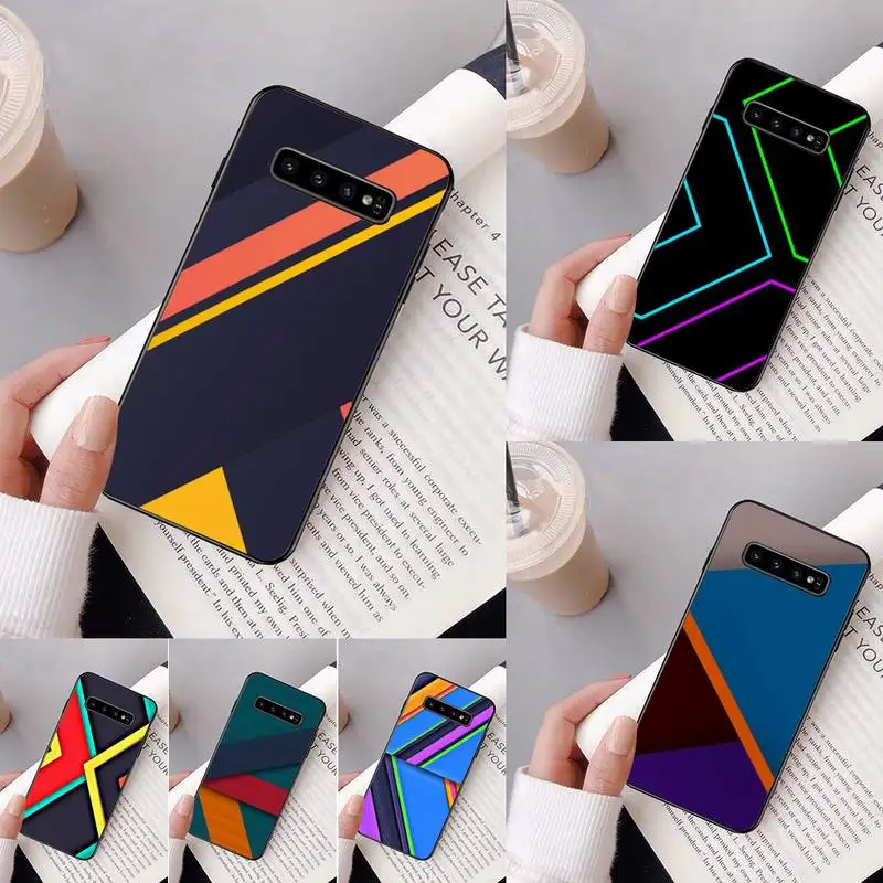 Yinuoda милый геометрический чехол для телефона Samsung Galaxy A50 A30 A71 A40 S10E A60 A50s A30s Note 8 9 S10