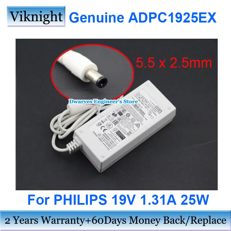 19V AC/DC Adapter For AOC Monitors – Power Supply For E2280SWDN, I2281F, I2481FXH & More (19V 1.3A)