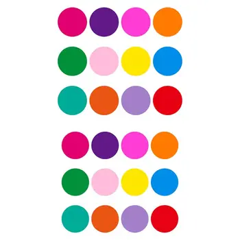 

12 Pcs/set Round Self-adhesive Message Board Label Sticker Kindergarten Decor ripstop design Simple and convenient