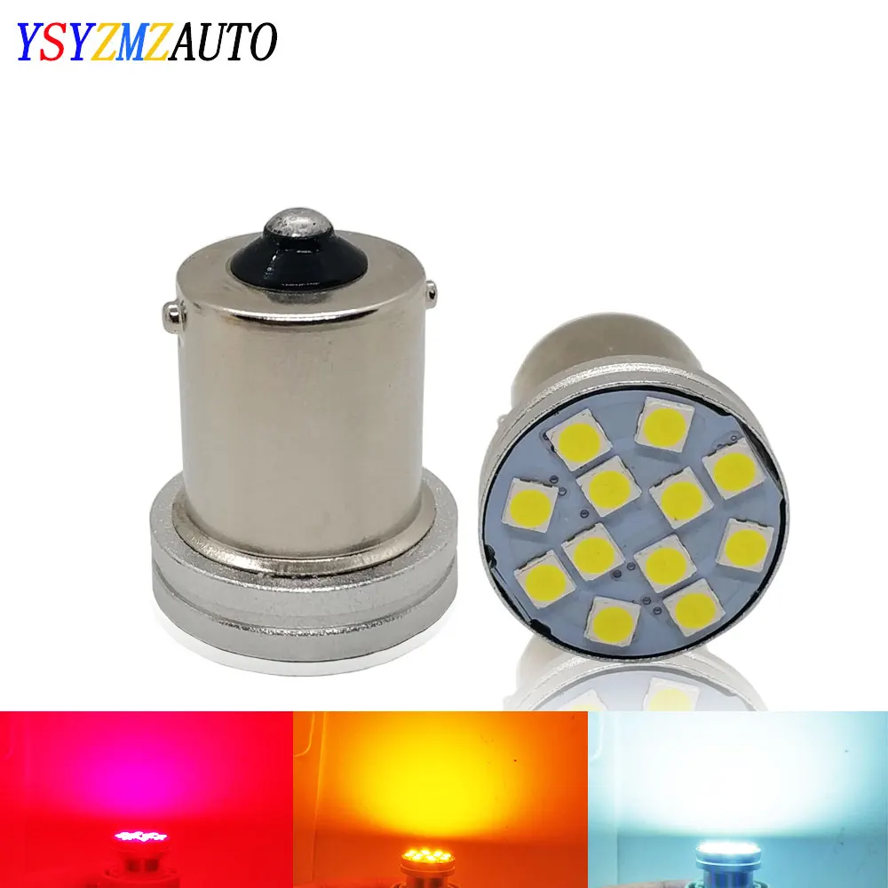 

2pcs 1157 BAY15D P21/5W 1156 BA15S P21W Led LED Bulbs BA15D R5W R10W Car Turn Signal Brake Reverse Lights DRL White Red Amber