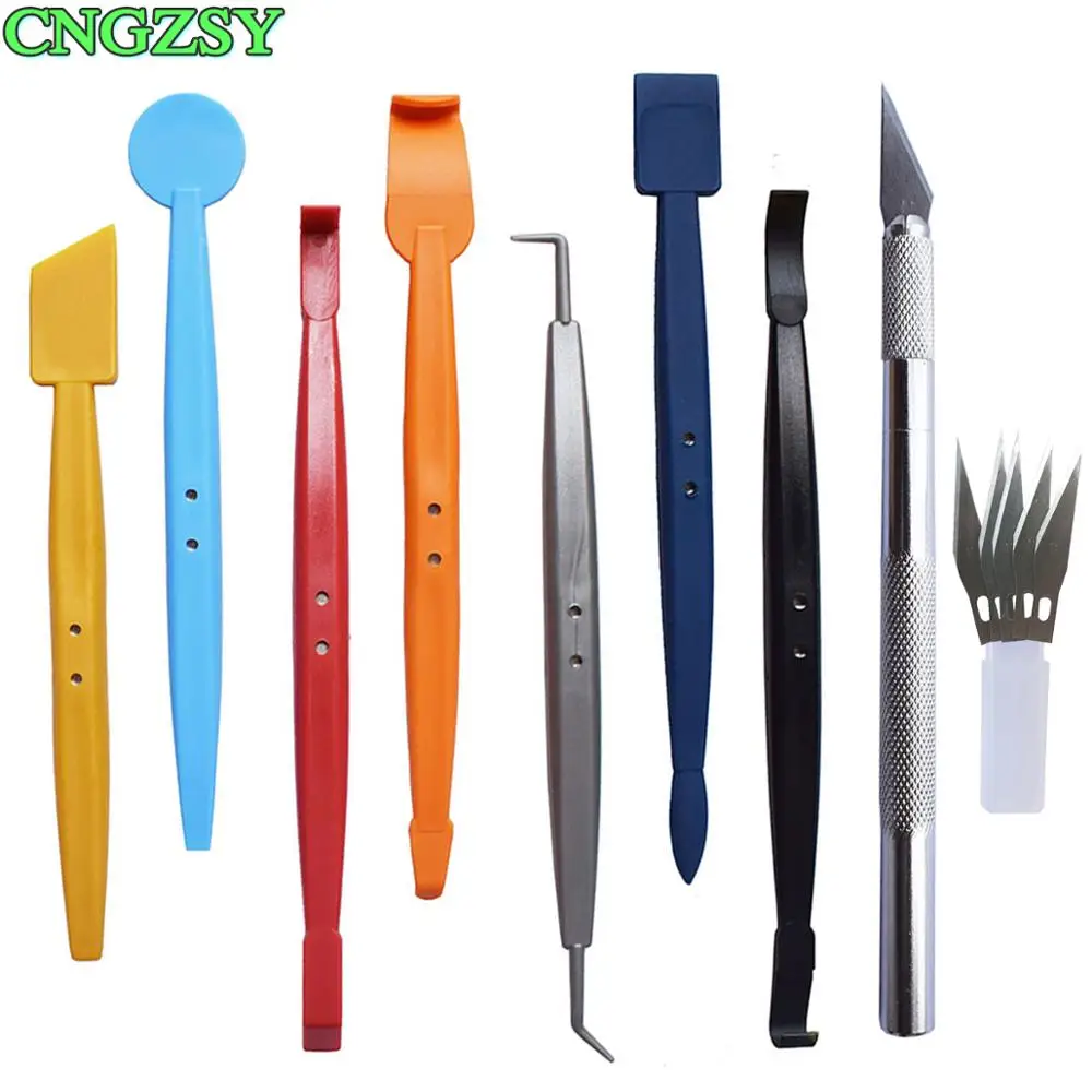 

Professional Car Window Film Tint Tools Kit Wrap Application Magnet Squeegee Sculpture Cutter Knife Extra Blade Wood Graver K111