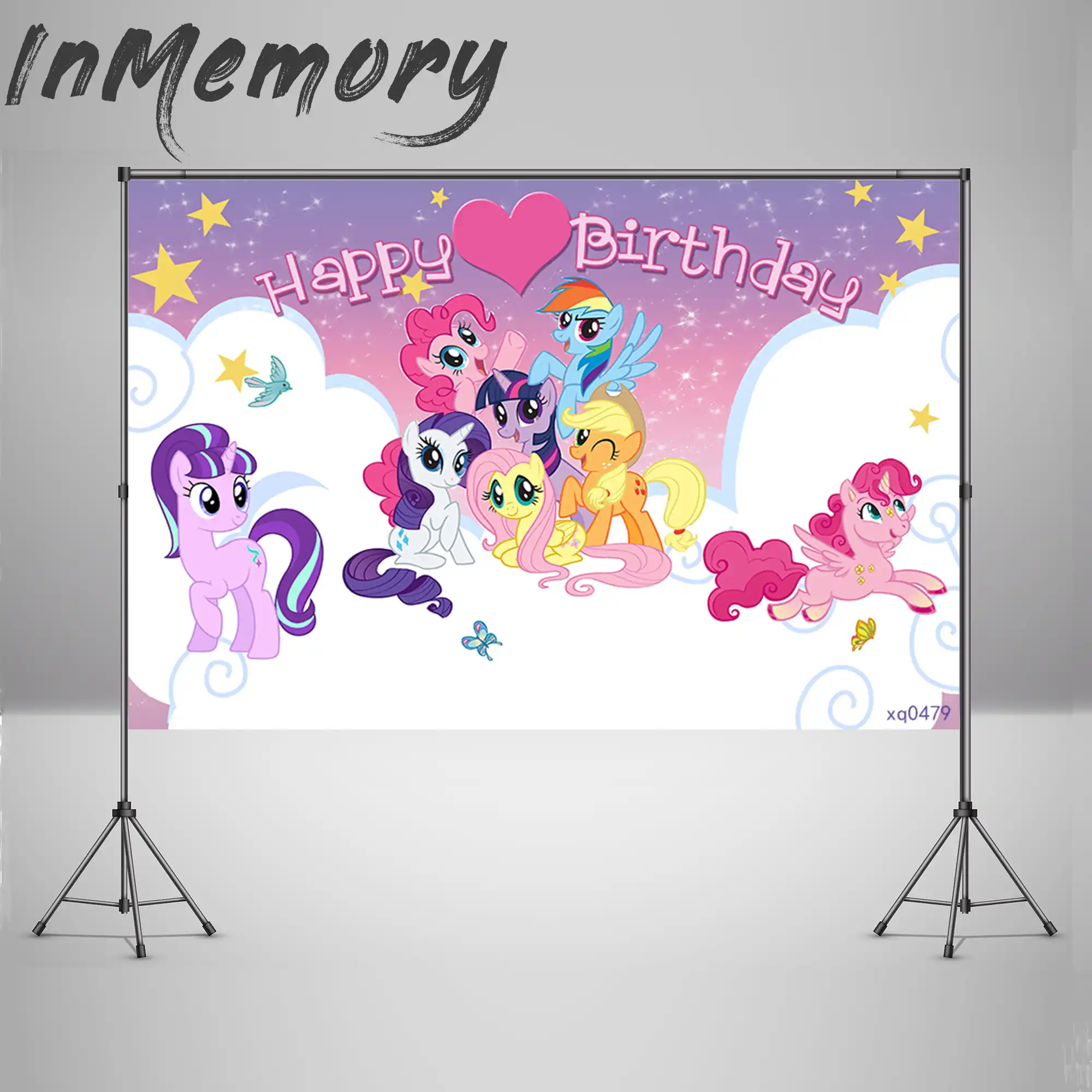 Cartoon My Little Pony Hintergrund Geburtstag Party Tisch Banner Star Sky Hintergrund Fotografie Baby 1st Geburtstag Foto Studio Hintergrund Aliexpress