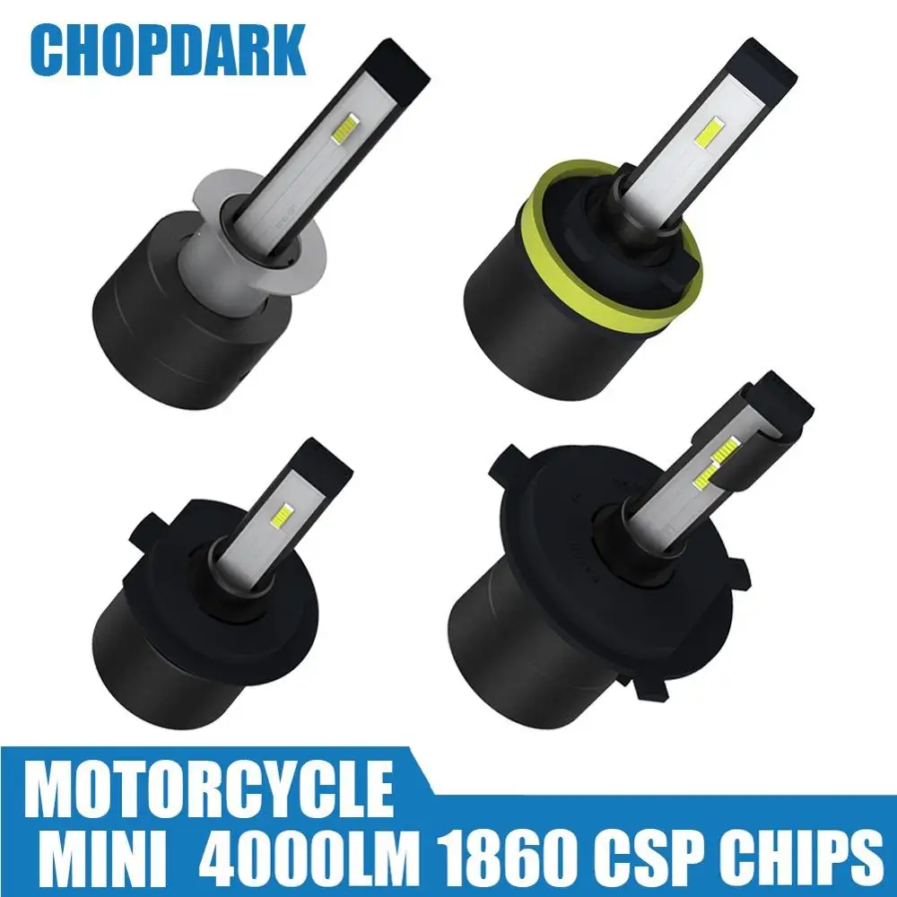 

H4 H1 H7 H11 Motorcycle LED Headlight Bulb Mini High Low Hi Lo Beam CSP 1860 Chips 4000LM