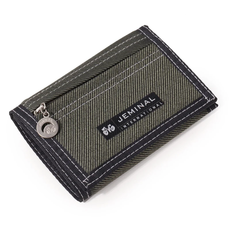 Boys Wallets Purse Coin-Pocket Canvas Trifold Money-Folder Mens Fashion Short with Students