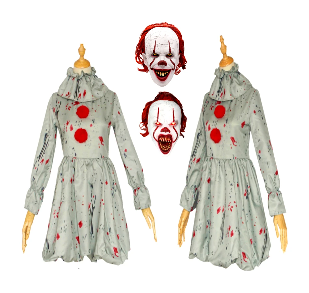 Костюм клоуна Pennywise костюм для детского карнавального платья на Хэллоуин |