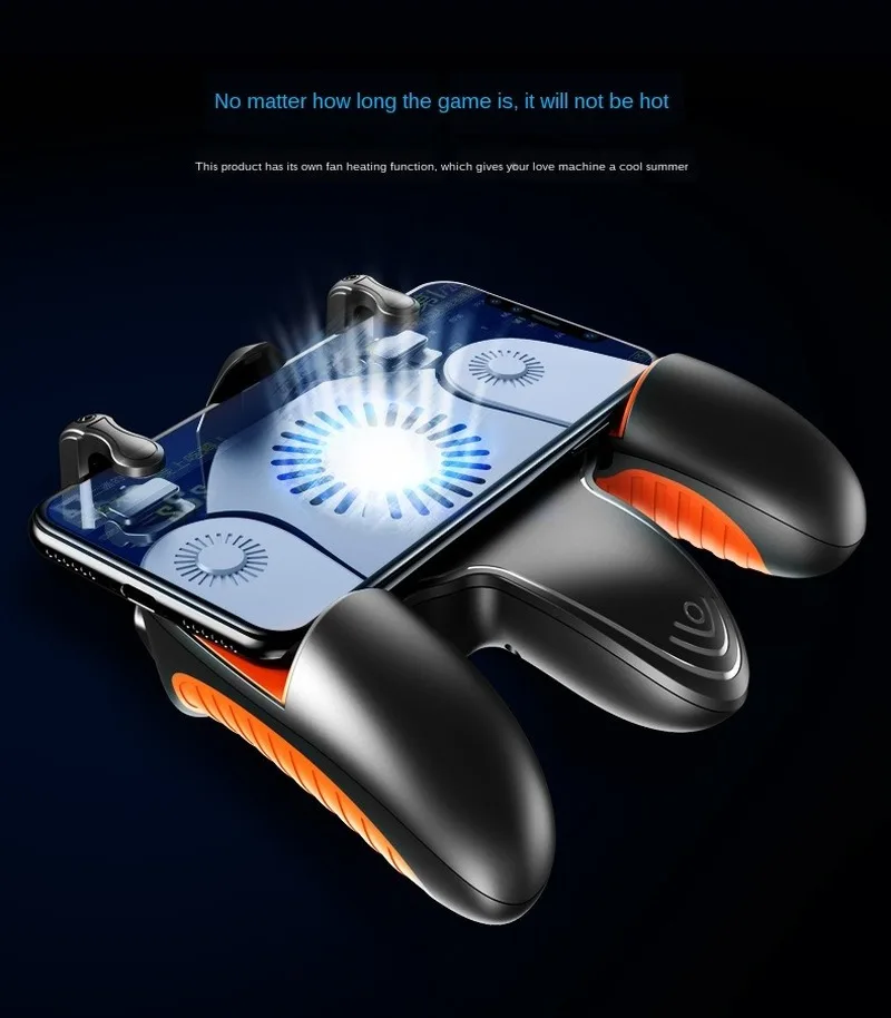 

New Pulse Invincible Handle Battleground Artifact Universal with Fan Cooling Continuous Button Integrated Game Handle