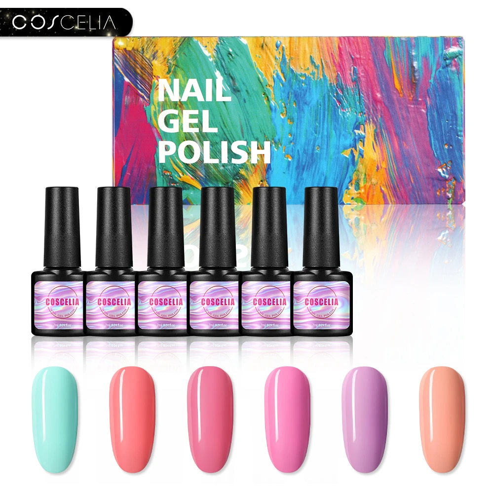 Coscelia Gel Nail Polish 7ml Semi Permanent Varnish Nail Art All For