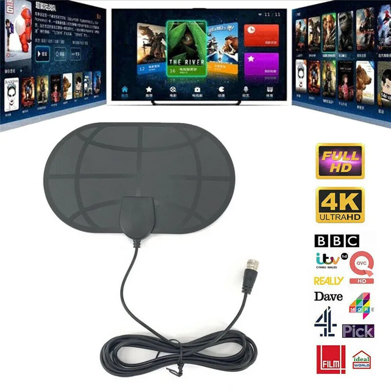 960 Миля Диапазон антенна ТВ цифровая HD Skywire 4K антенна цифровая внутренняя HD ТВ 1080p