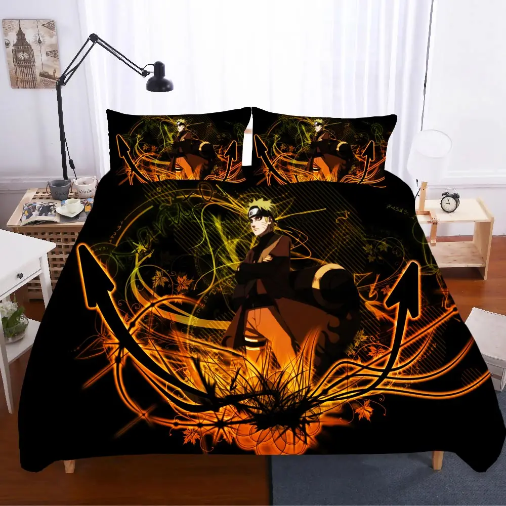 Наруто домашний текстиль постельное белье Ropa De Cama Sabanas подарок 3d комплект постельного белья королевского размера Комплект постельного белья s для девочек постельное белье поплин