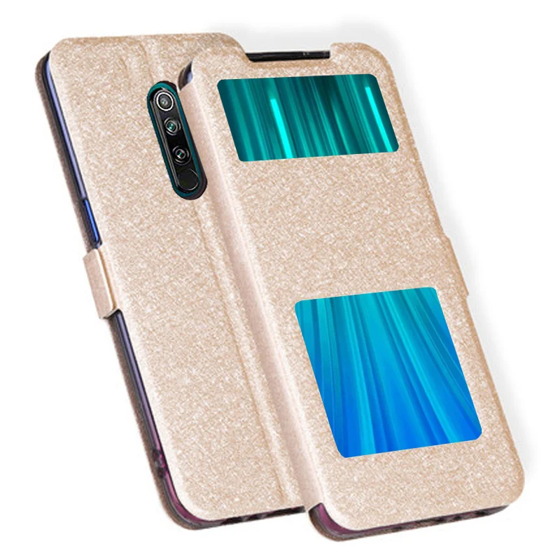 Open Window Flip Cases For Xiaomi Redmi Note 8 Pro Case Back Cover