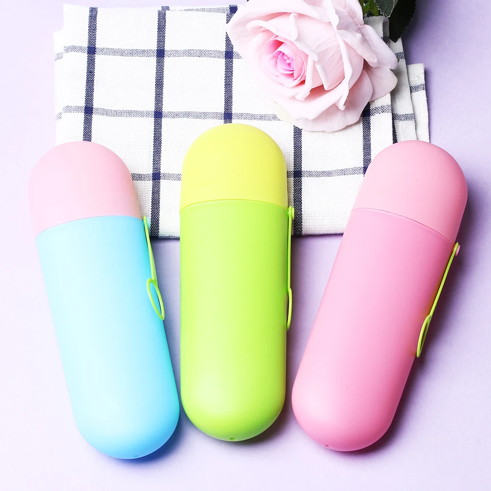 

1PC Portable Travel Toothbrush Holder Box Protect Toothpaste Toothbrush Case Travel Accessories Packing Organizers