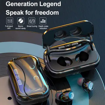 

G08 TWS Wireless Mini Headset Bluetooth 5.0 Sports Waterproof Earphone with LED Charging Box Binaural Stereo HiFi HD Earbuds