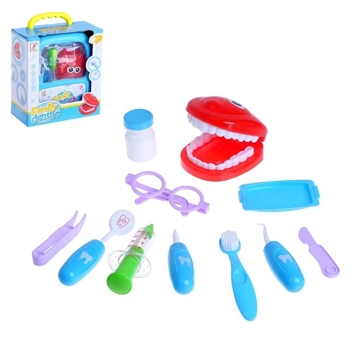 Игровой набор На приёме у стоматолога в чемодане 12 предметов | Игрушки и хобби