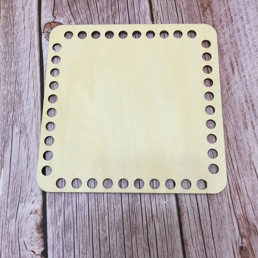 

Донышки деревянные для вязальной корзины, квадратные, 15 см, рукоделие корзина дюйма, 2 шт.