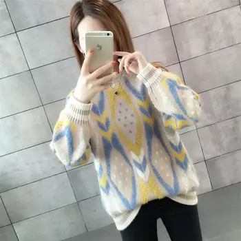 

2020 New Spring And Autumn Clothing Net Red Sweater Women's Autumn And Winter Loose Outerwear Base Coat Sweater Shirt Tide