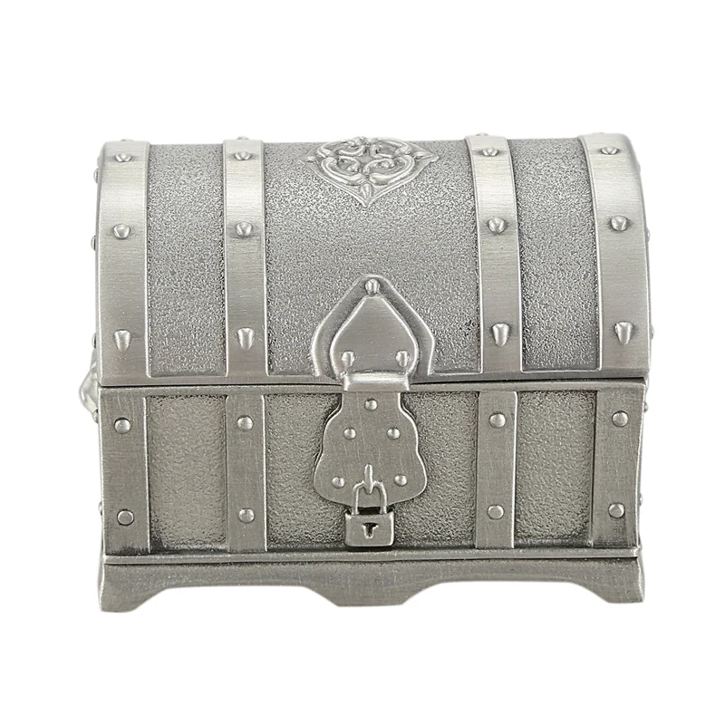 Durable Jewelry Box European Retro Classical Treasure Chest Jewelry Box Vintage Ring Earring Necklace Storage Box Trinket Holder