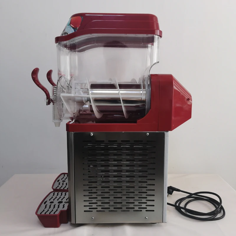 Frozen Drink Slush Machine 2 Cylinder Snow Melting Machine Ice-Cool Juice Dispense Commercial Smoothies Machine - Famidy.com