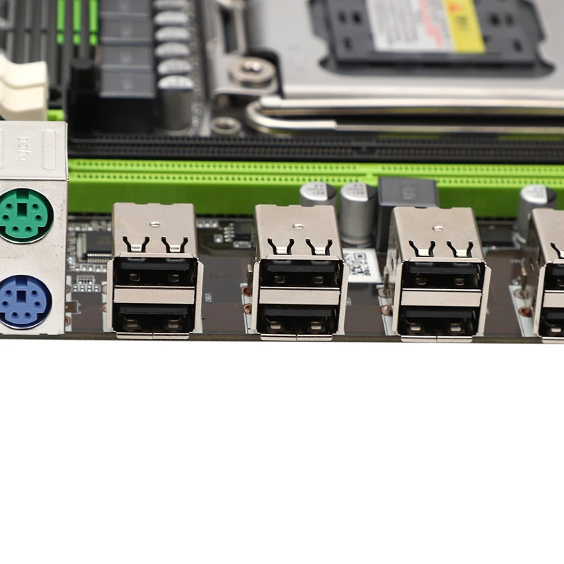 Материнская плата X79 Lga 2011 4xDdr3 двухканальная память 64 ГБ Sata 3 0 Pci E 8Usb для