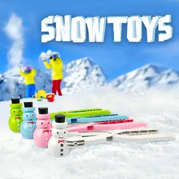

Winter Snowman Shape SnowBall Clip Children Plastic Snow Ball Maker Scoop Clamp Making Sand Clip Mold Tool Children Kids Toy