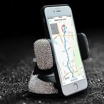 

Car Crystal Rhinestones Universal Phone Holder for iPhone smartphone Mobile phone car holder Stand Air Vent Mount Phone Holder