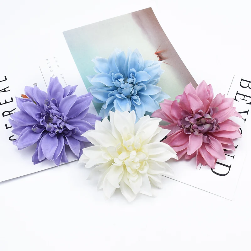 50/100 조각 장식 꽃 홈 장식 액세서리 DIY 선물 상자 scrapbooking 웨딩 브로치 저렴한 인공 꽃