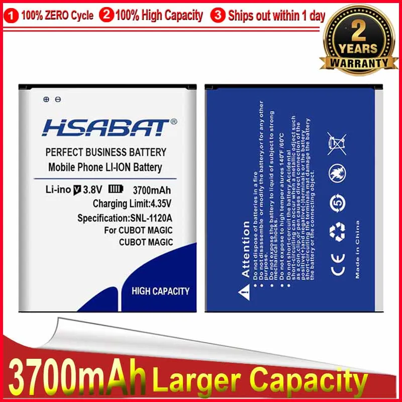 Аккумулятор HSABAT 0 Cycle 3700 мАч для CUBOT MAGIC высококачественный мобильный телефон