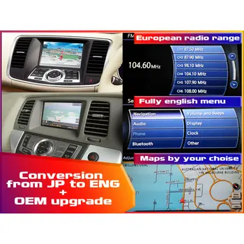 

Murano Z51 Teana J32 Original Clarion gps navi CD DVD radio recorder head unit. Conversion to 8 EU languages.Your country maps