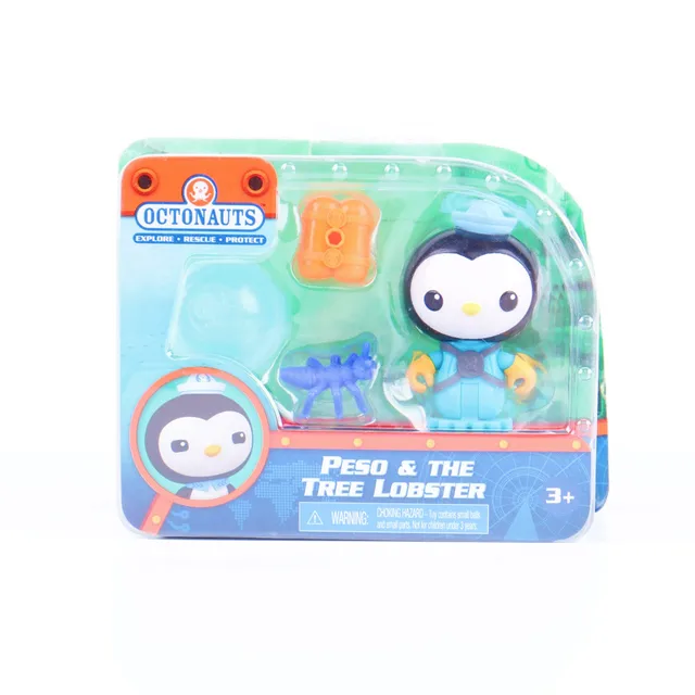 Octonauts 6 Different styles Barnacles Peso Kwazii Tweak Vegimal Gift box Anime Mini Action Figure Model Toys Christmas Gift box