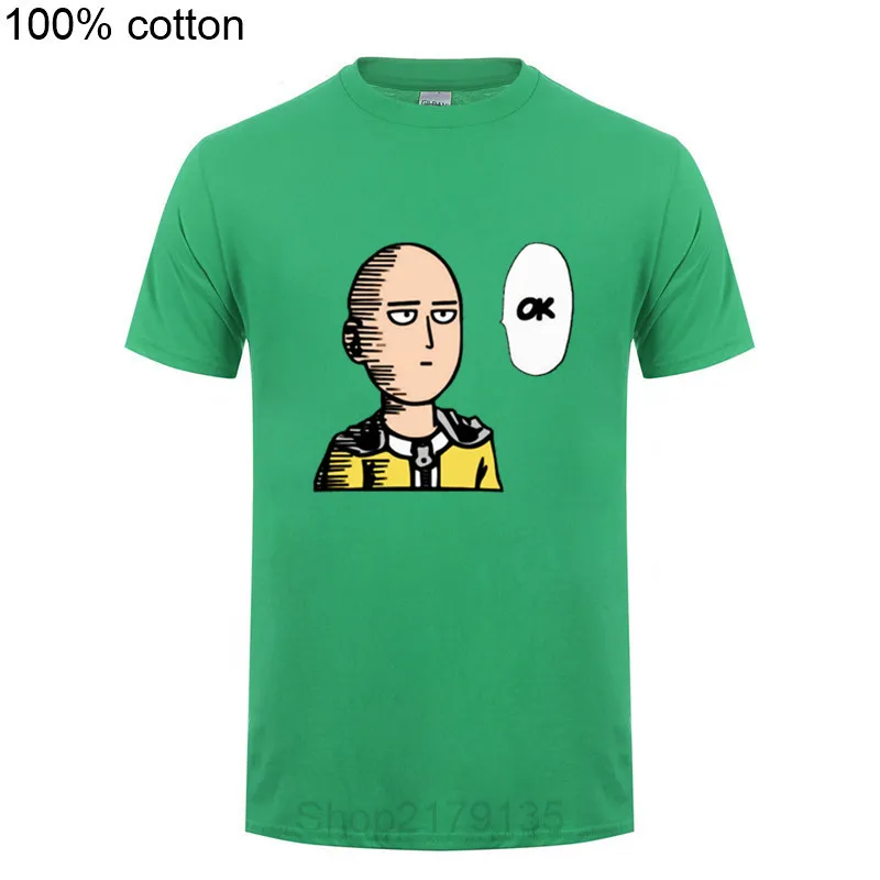 Косплей Saitama One Punch ok Onepunch футболка аниме мультфильм Мужская Унисекс Новая мода