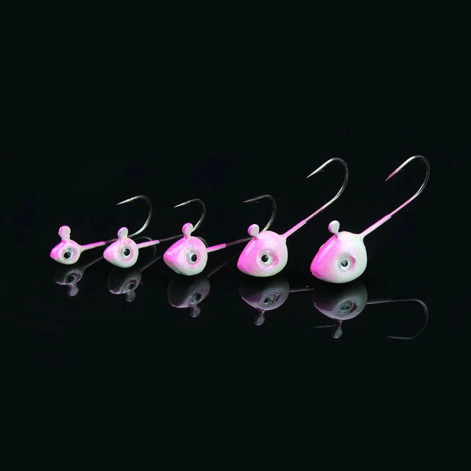 WALK FISH 5PCS/Lot Mini Hooks Fishing Jig Head Hook Lure Simulation Bait Fishhook Barbed Single 0.5g /1g /2g /3g /4g /5g |