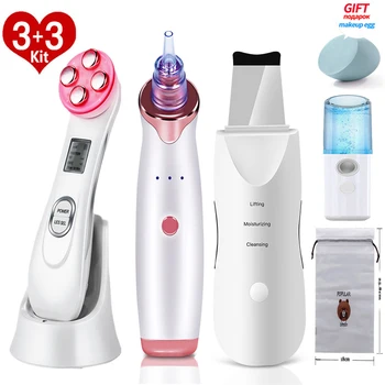 

Skin Scrubber Blackhead Remover skin tag remover Pore cleaner Skin Care Tools Pore Cleaner acne Remover LED Facial Massager