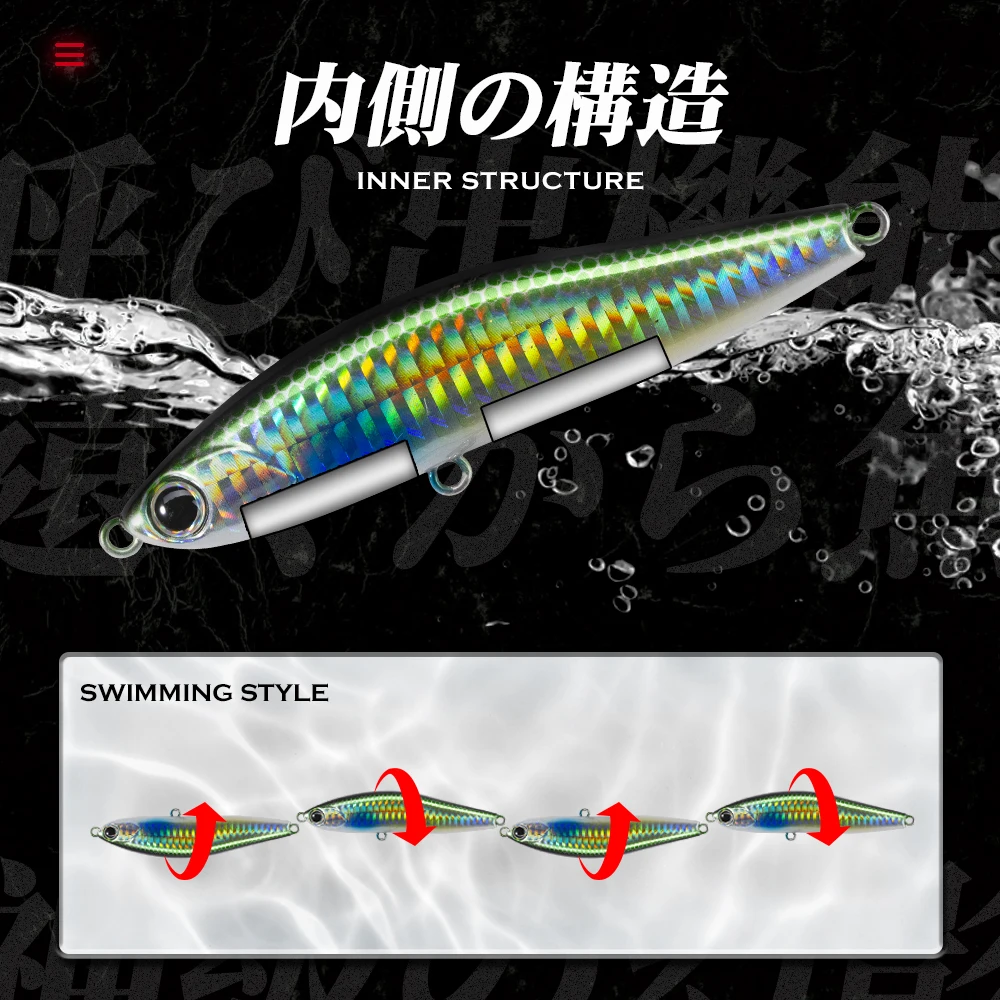 Hunthouse 90&120mm Jerkbait Fishing Lure Musky Pike Lure Pencil Bait Slow  Sinking Jerk Bait for Fishing Pike Jerkbait - AliExpress