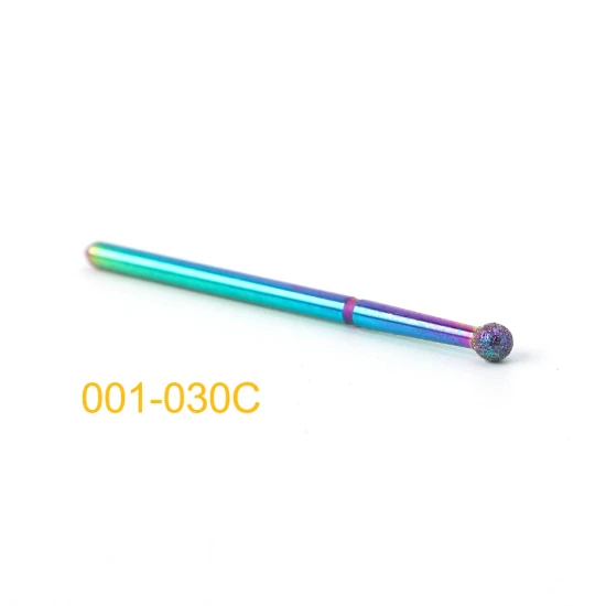 001-030C Diamond Cuticle Nail Drill Bits Milling Cutters Burr Files Manicure Pedicure Polish Removing Gel Electric Machine Tools TR1514-1 - Цвет: 001-030C
