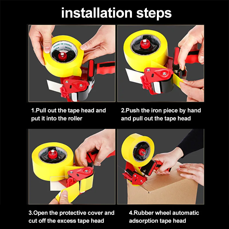 

Packing Tape Tool Dispenser Packaging Cutter Machine Box Sealing Tape Dispenser OUJ99