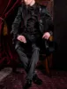 2025 New Arrival Custom Made Classic Style Embroidery Groom Tuxedos Groomsmen Men's Wedding Prom Suits (Jacket+Vest+Pant) Blazer 1