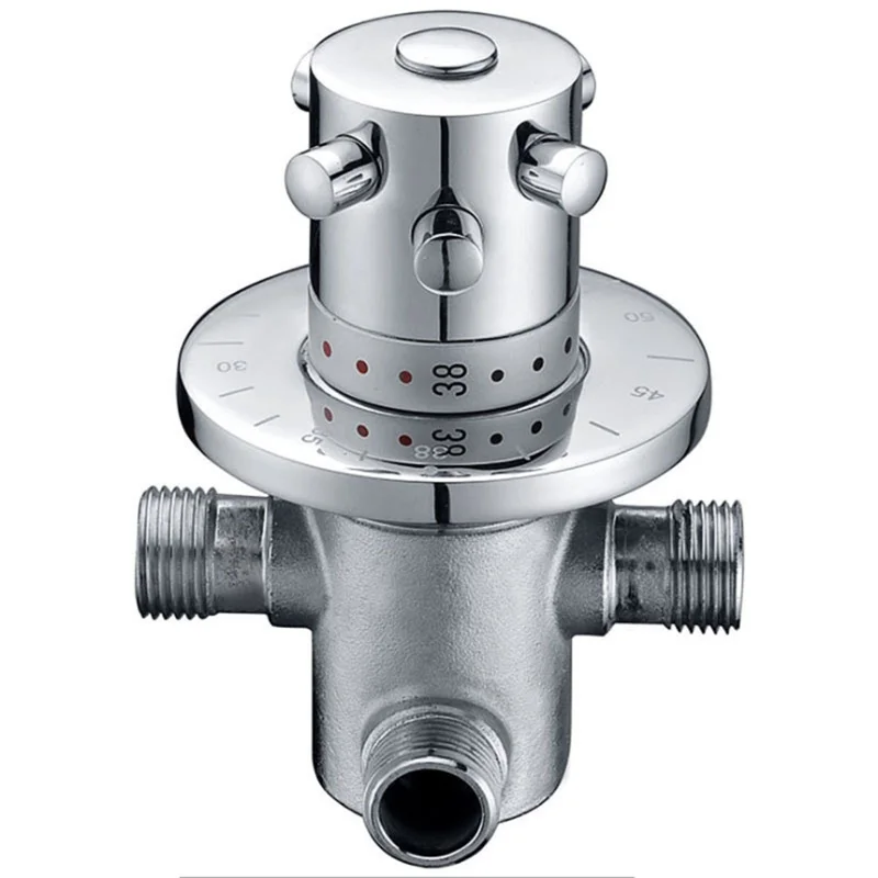 

Brass G1/2 Inch Wall Mounted Thermostatic Mixer Valve Hot Cold Water for Bidet Spray Hand Shower