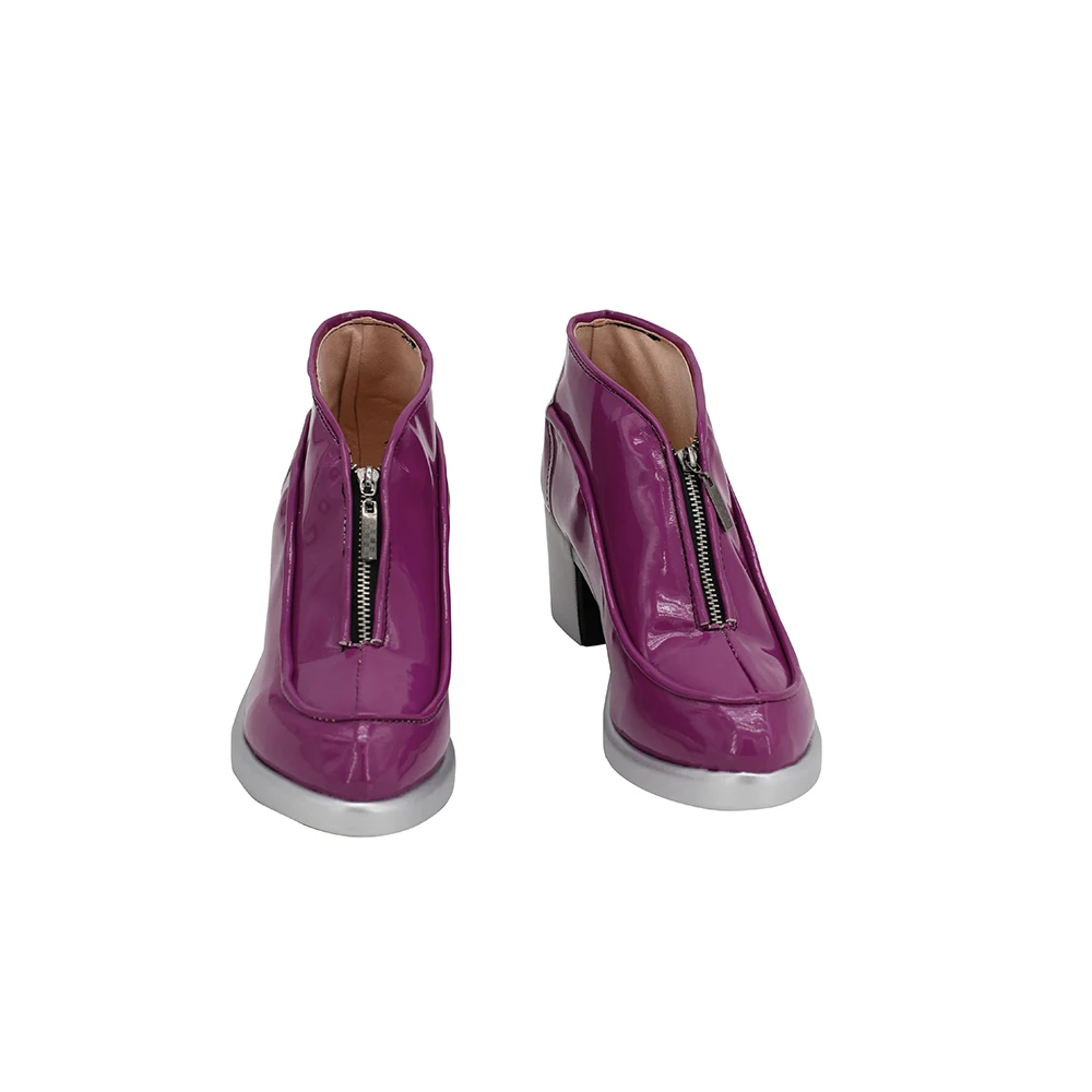JoJo's Bizarre Adventure Giorno Giovanna Cosplay Shoes Purple Boots Custom Made (3)