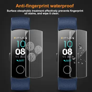 

Protective Film For Huawei HONOR Band 5 Band 4 4 Running Edition Anti-Finger Full Coverage Seamlessly Fits For Honor Band 4 Run