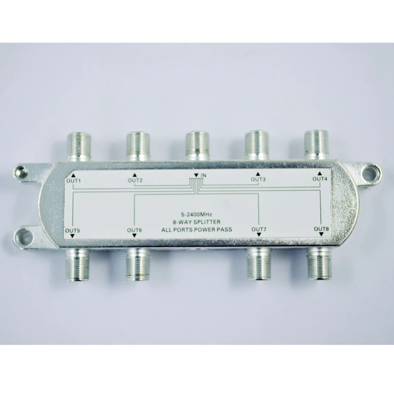 SODIAL(R)/8 способ ТВ RF коаксиальный кабель сплиттер для Canon EOS сигнала|Спутниковое ТВ|