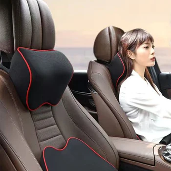 

Car Neck Headrest Pillow Cushion Car Seat Head Support Neck Protector Automobiles Seat Rest Memory Cotton auto Accessories