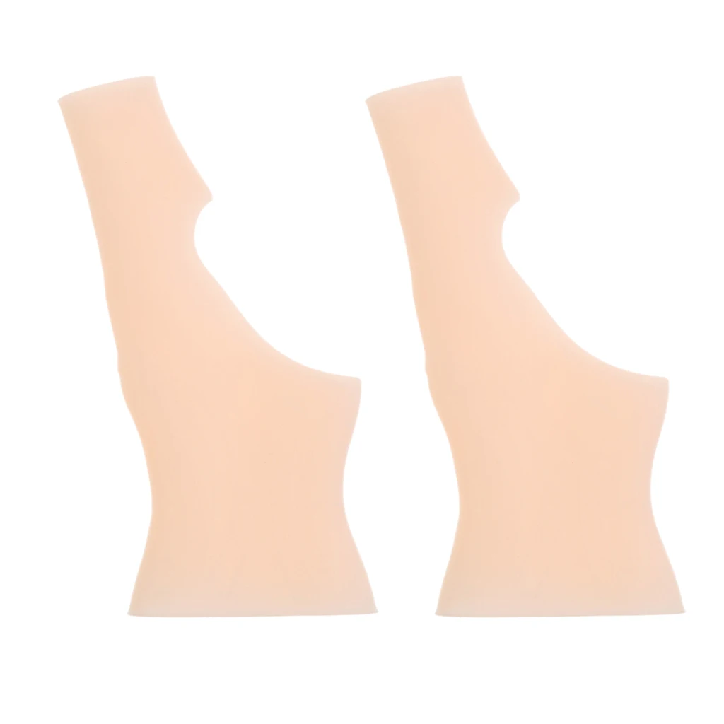 1 Pair Waterproof Silicone Gel Wrist Tendonitis Arthritis Gloves Compression Braces with Thumb Splint Skin ColorL
