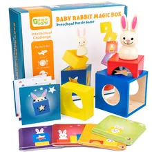 60 вызов кролик Волшебная коробка деревянная головоломка Интерактивная