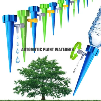 

New 12pcs Drip Irrigation Autowatering Plant Waterer Potted Garden Flower Self Watering Devices Irrigation System for Plants