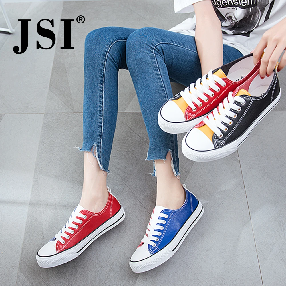 

JSI Women Flats Microfiber Slip-On Butterfly-knot Patchwork Round Toe Spring Autumn Casual Chunky Platform Women Flats JX55