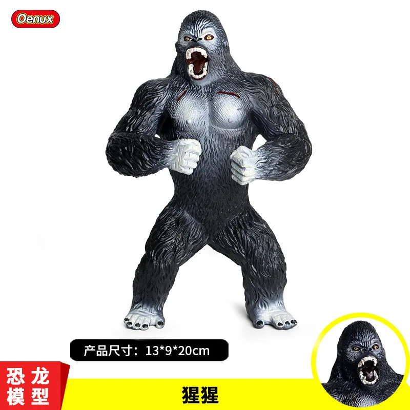

Cognitive Model Static Animal Gorilla Model Plastic Animal Big Black Gorilla Wild Toy Animals Decoration