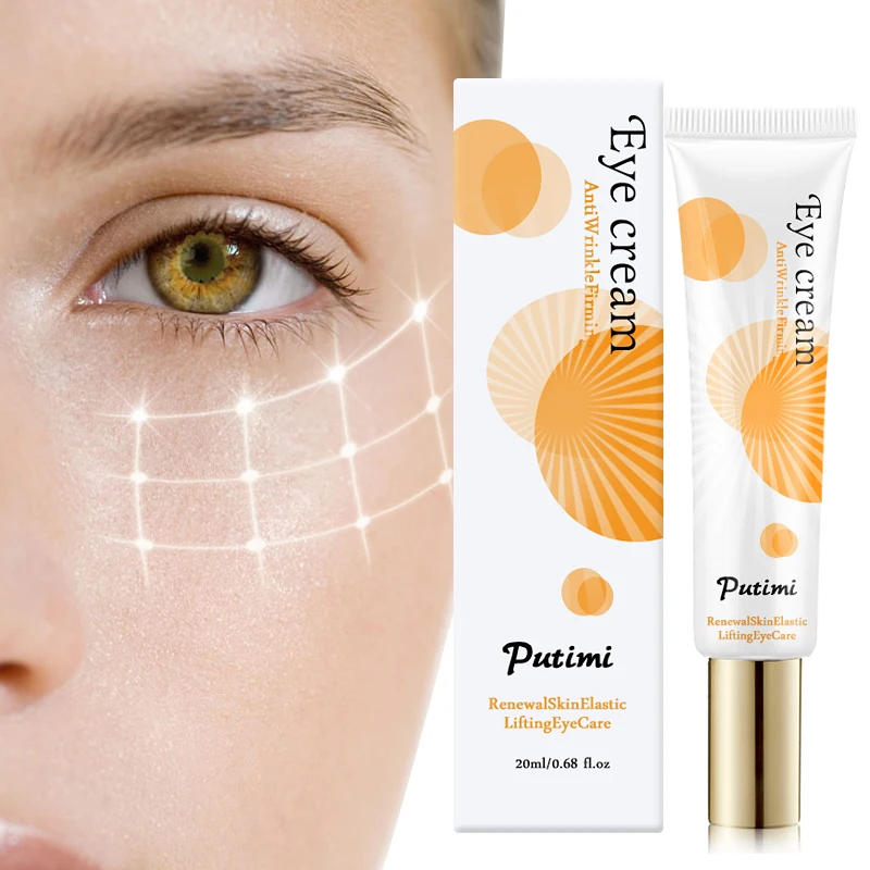 

Putimi Eye Cream Anti Wrinkle Eye Cream Moisturizing Skin Eye Bags Remover Dark Circles Against Puffiness Firming Eyes Creams