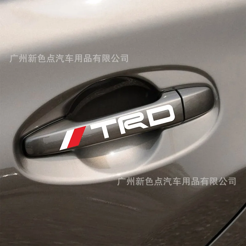 TRD Motro ручка двери автомобиля клейкая бумага английская надпись клейкая бумажная ручка 4 артикула/Чехол светоотражающий крутой автомобиль украшен
