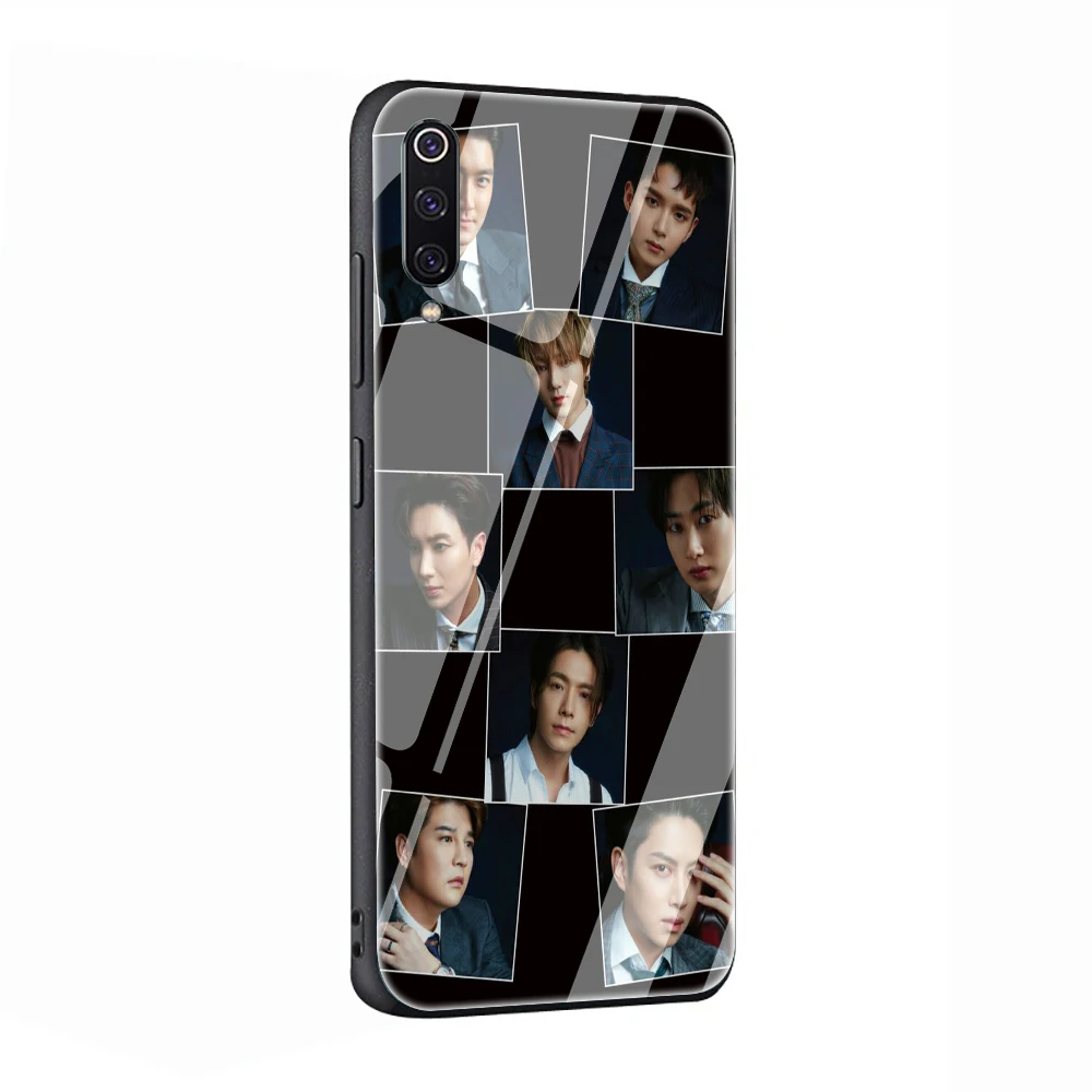 EWAU KPOP Super Junior Стекло чехол для телефона для Xiao mi 4X 6A Note5 6 7 pro mi 5X6X8 9 A1 A2