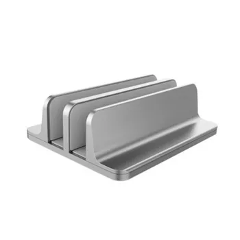 

Vertical Laptop Stand 2 in 1 Design Desktop Space Saving Holder Thickness Adjustable Dock Suit for All MacBook/Surface/Samsung