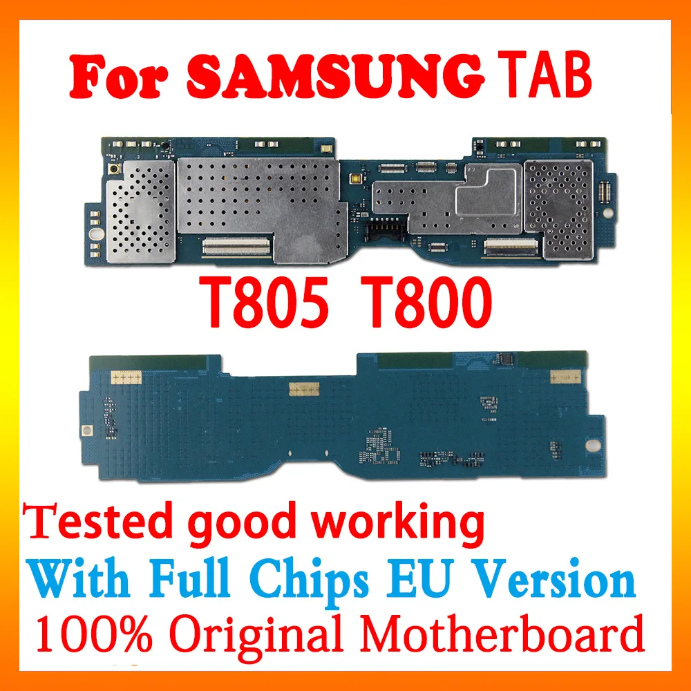 Оригинальная разблокированная материнская плата для Samsung Galaxy Tab S T800 T805 с полными